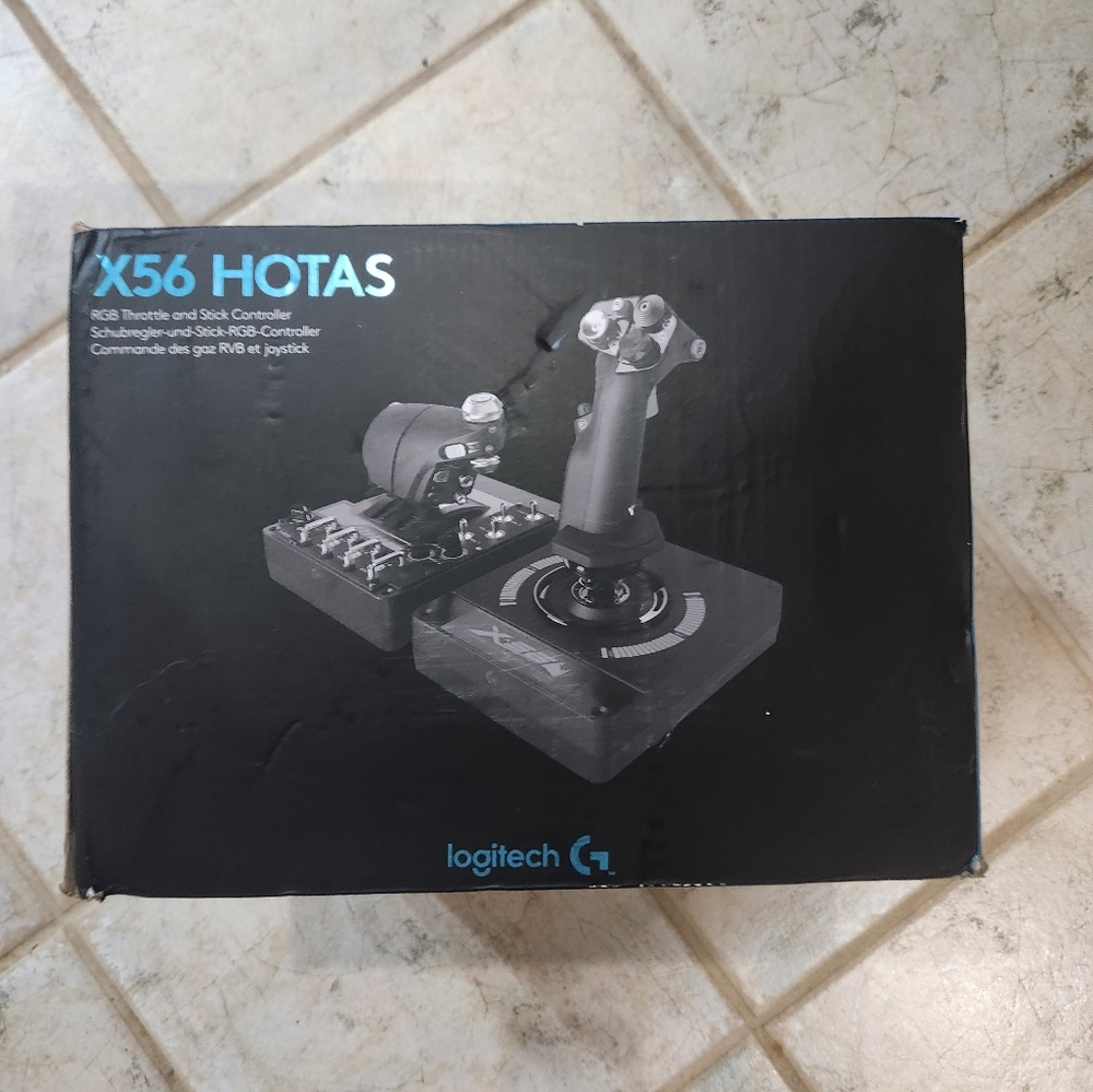 Logitech X56 HOTAS flight simulator controller NEW OPEN BOX